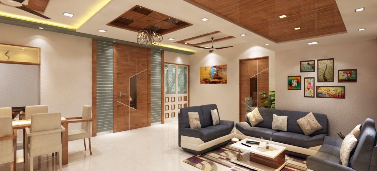 Sudhir Zaware's Residence interior, Square 4 Design & Build Square 4 Design & Build Deuren