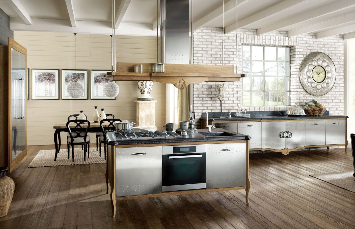 Cocinas, Marchi Cucine - Dialma Brown MX Marchi Cucine - Dialma Brown MX Kitchen Solid Wood Multicolored