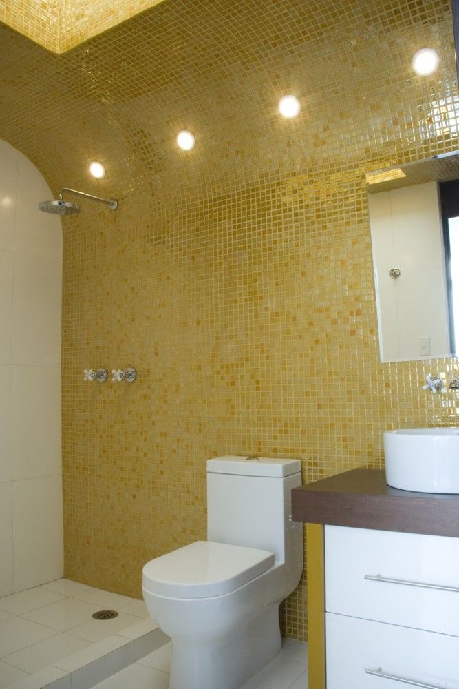 Casa Zafiro, Estudio AF Estudio AF Modern bathroom Tiles