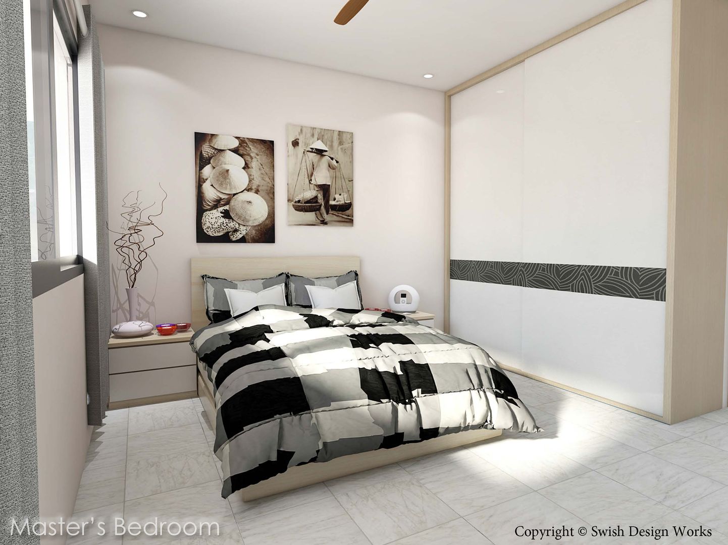 Serangoon North Ave 2, Swish Design Works Swish Design Works Kamar tidur kecil