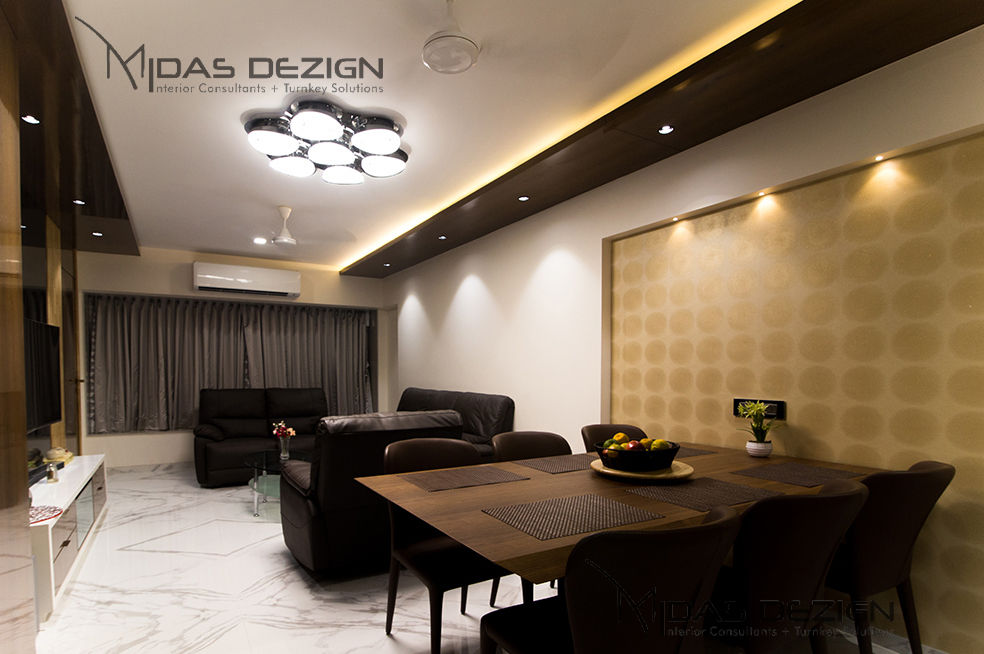 4BHK, Next to Amitabh Bachchan's Bunglow, Midas Dezign Midas Dezign Вітальня