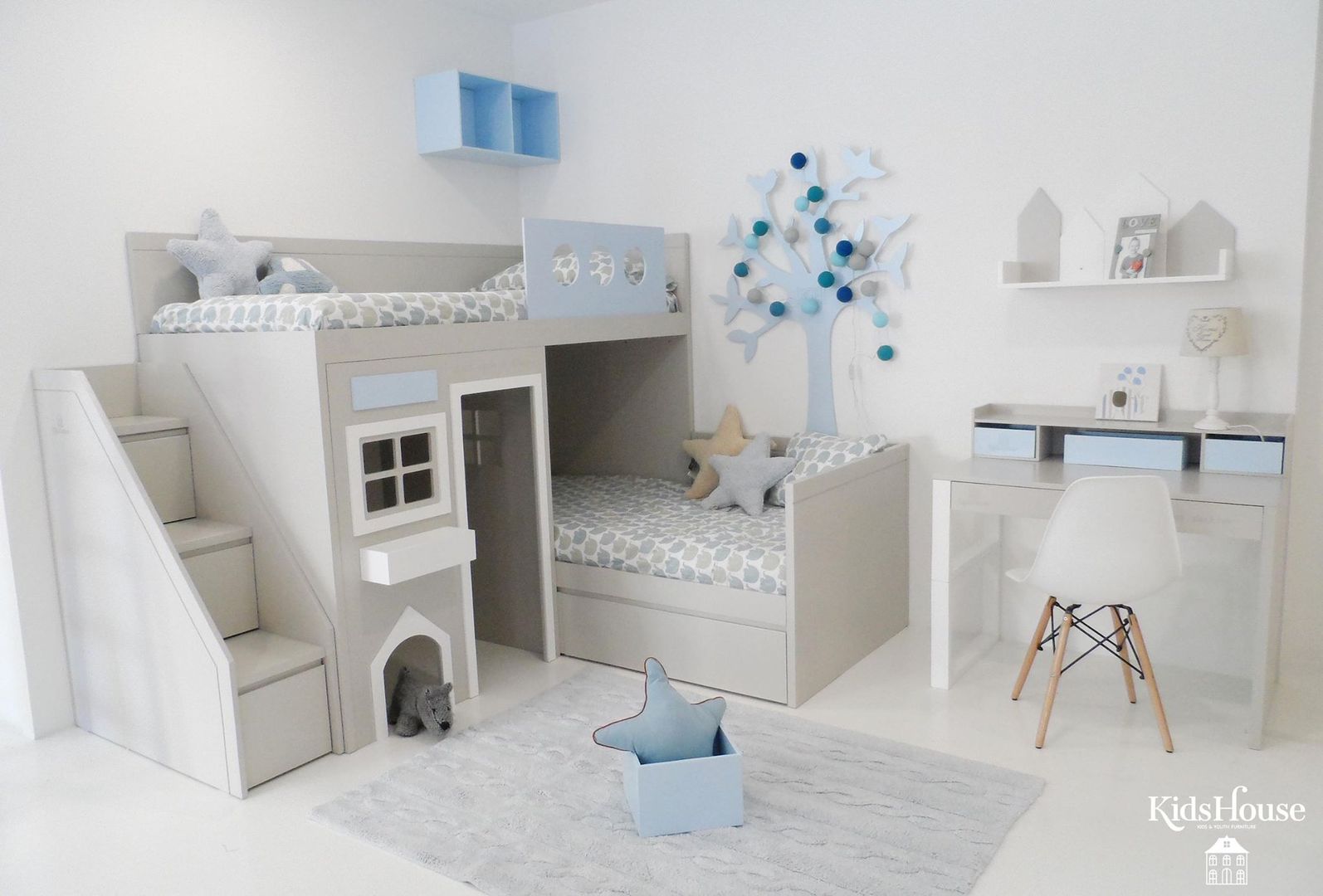 homify Stanza dei bambini moderna MDF Letti & Culle