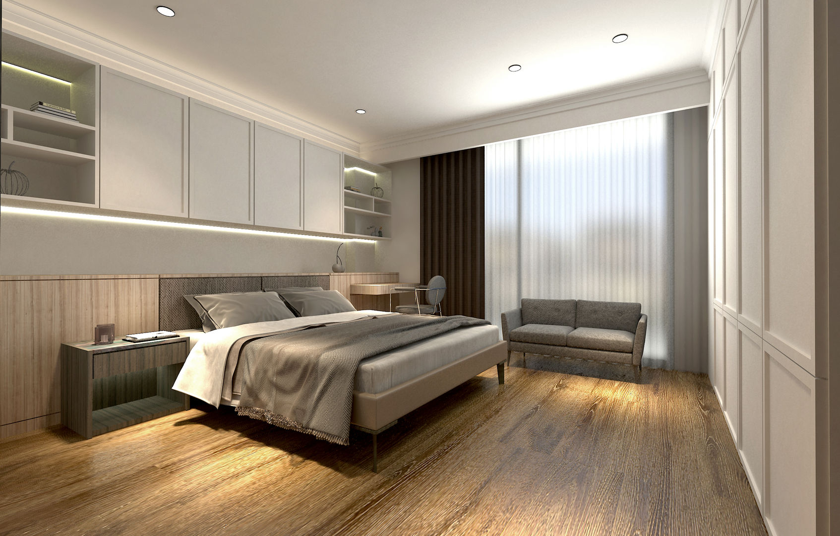 A設計之臥房 青易國際設計 Modern style bedroom