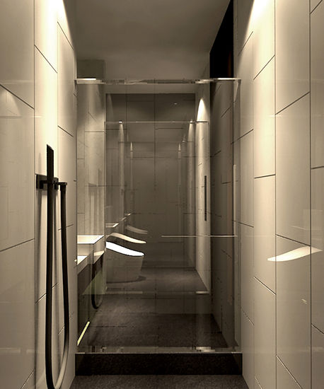 單身貴族的個性時尚宅, 青易國際設計 青易國際設計 Phòng tắm phong cách hiện đại