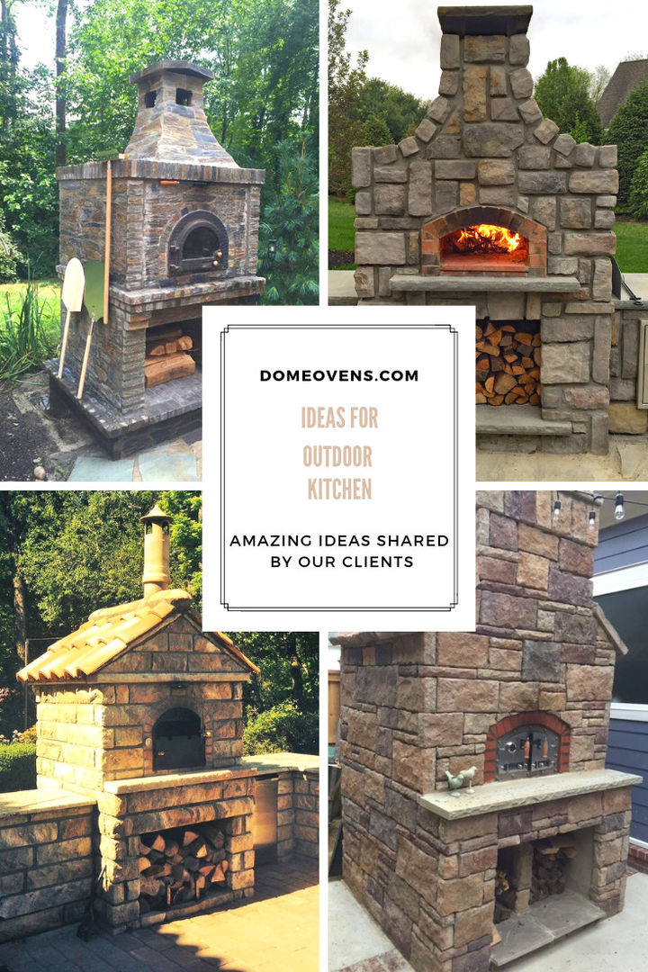 Ideas for outdoor kitchens Dome Ovens® Mediterranean style balcony, veranda & terrace