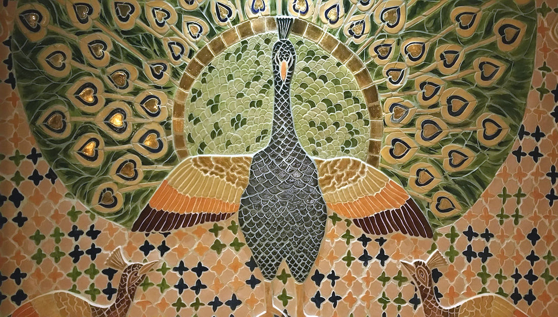 Detail zelfgevormde tegels - sauna - rasul - mosaic Atelier De Mozaiekkamer Bedrijfsruimten Keramiek mozaiek,tegel,keramiek,Rasul,Thermen,Wellness,Gezondheidscentra
