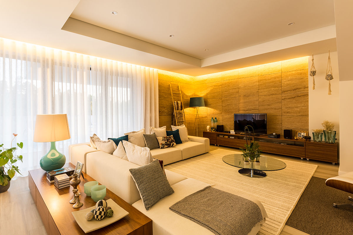 Sala de estar - Moradia em Viseu - SHI Studio Interior Design ShiStudio Interior Design Salas de estar modernas