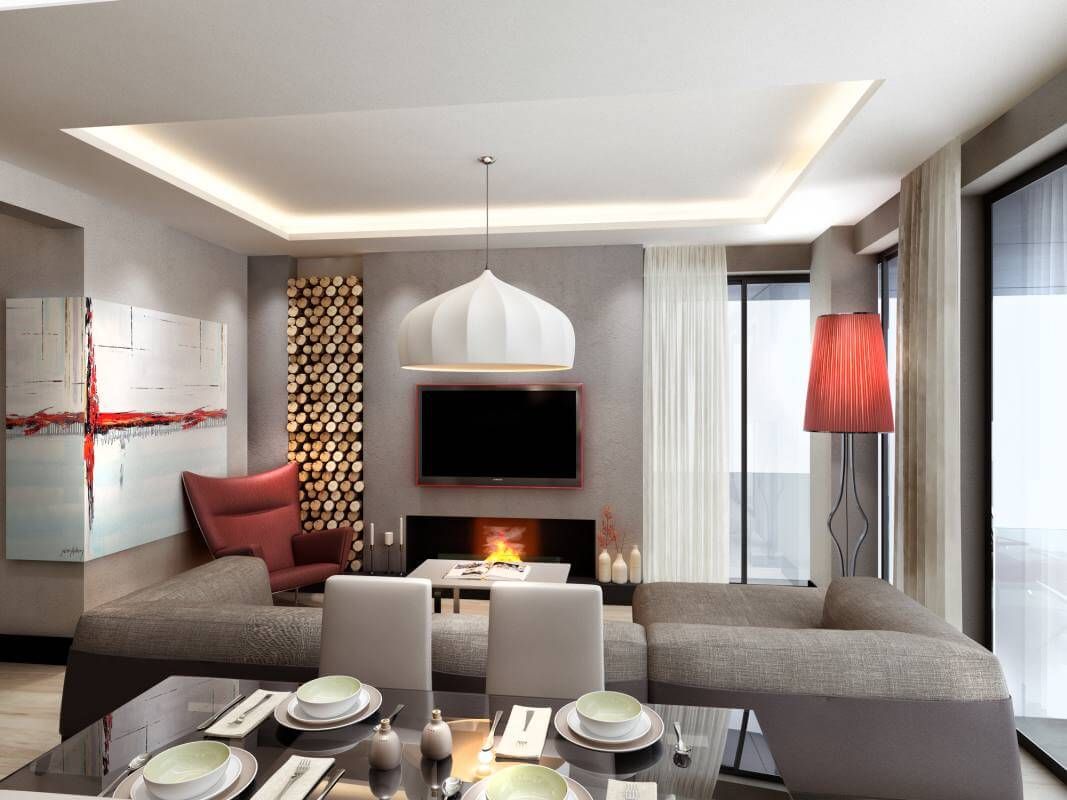 Villa Fener Burnu, ANTE MİMARLIK ANTE MİMARLIK Modern living room