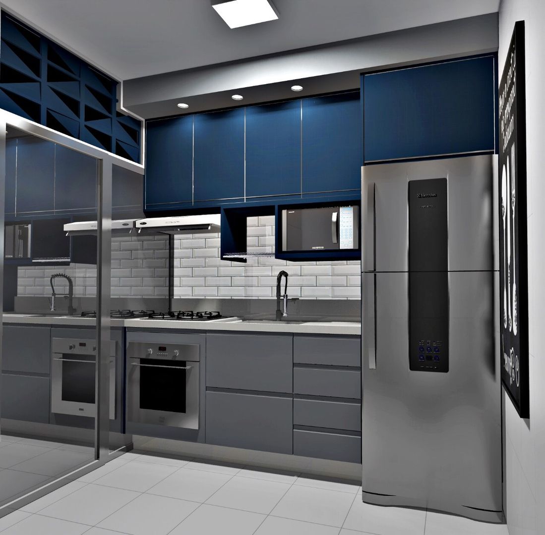 Cozinha | Apartamento, Planejadecor Planejadecor Small kitchens