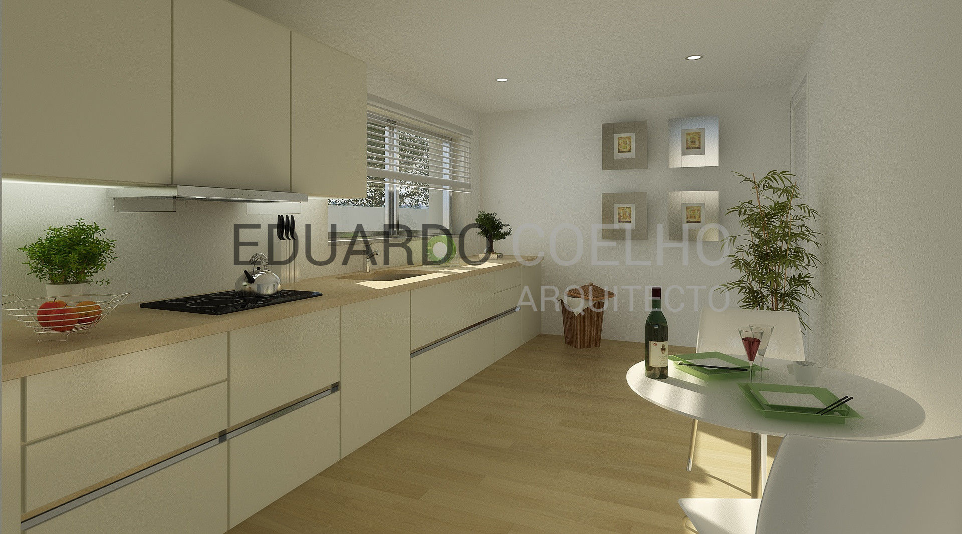 Moradia Unifamiliar de 265 m2, Eduardo Coelho Arquitecto Eduardo Coelho Arquitecto Unit dapur