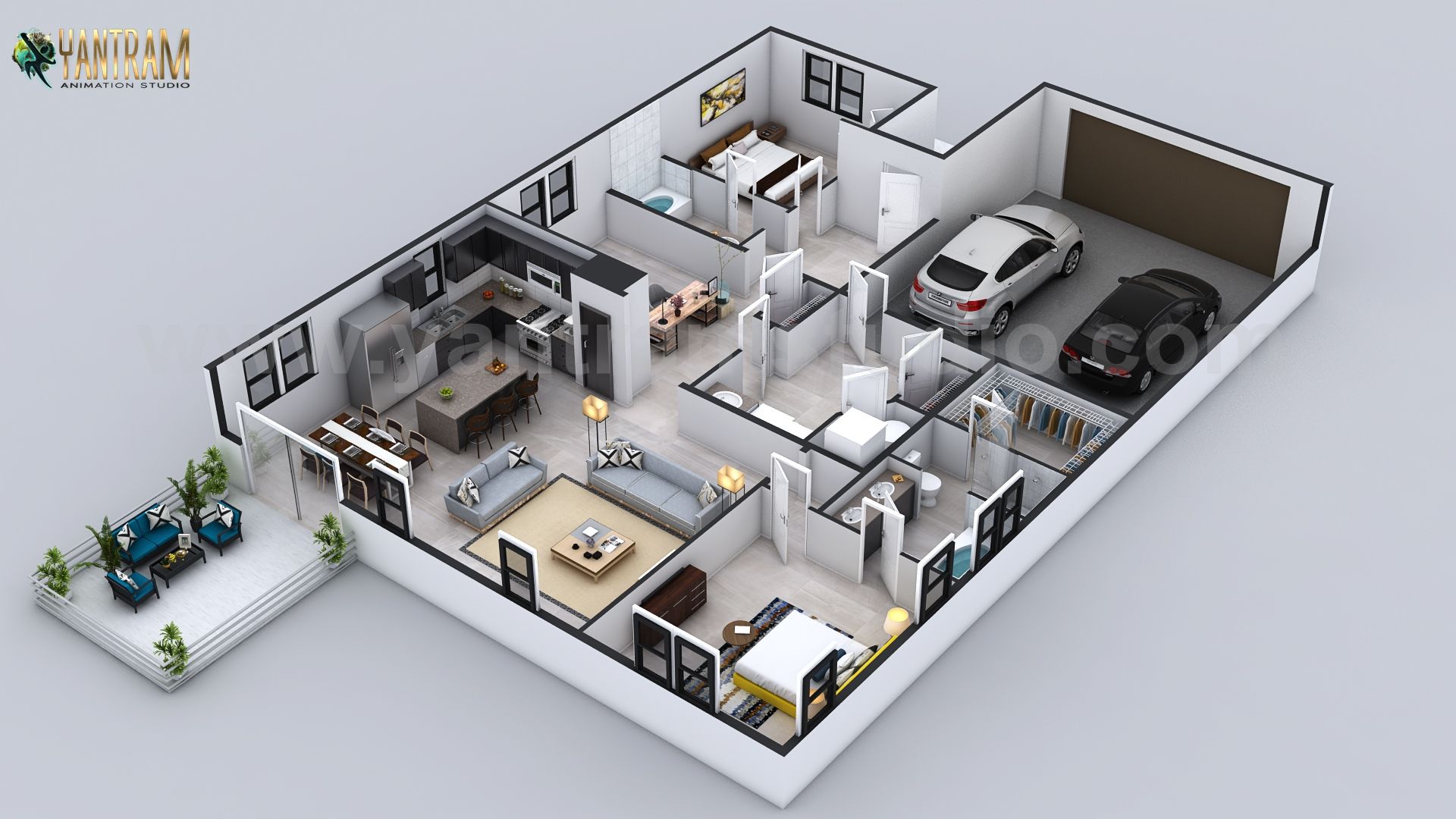 3d floor plan design companies Yantram Animation Studio Corporation منزل بنغالي الطوب floor,plan,design,virtual,ideas,home,house,residential,designer,garage,sittingarea,bedroom,3d floor plan companies