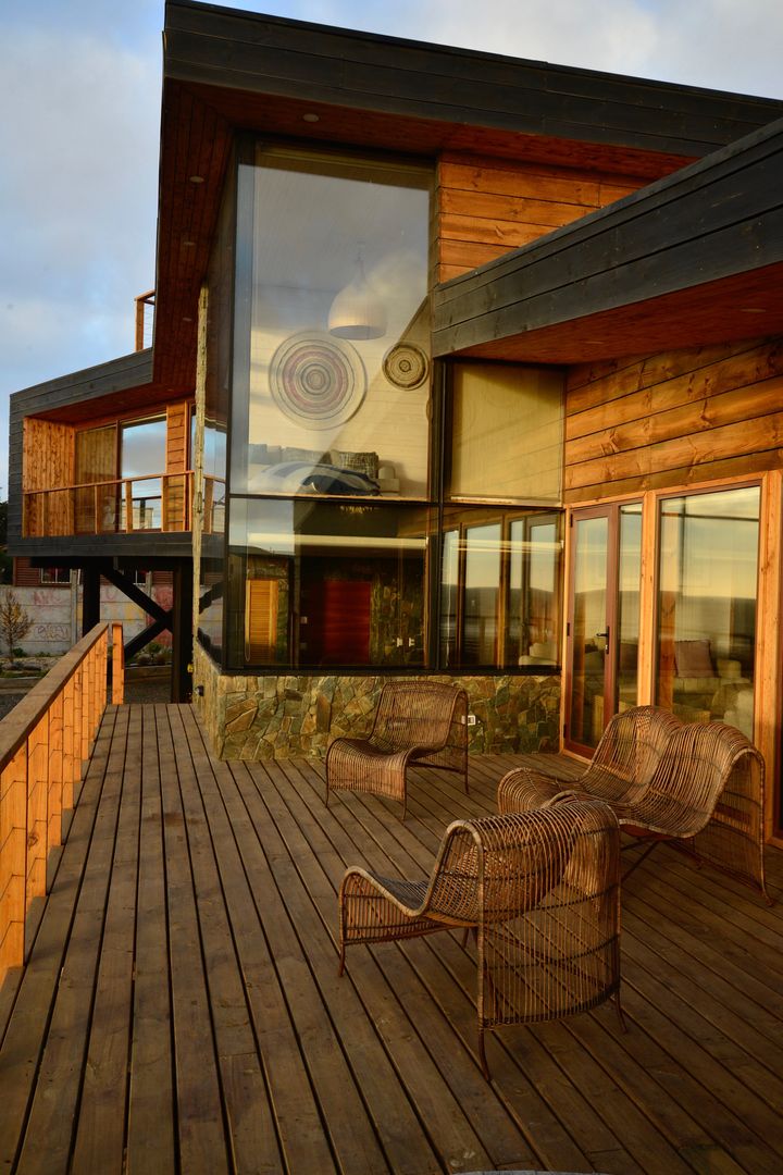 LOTE 3, CONDOMINIO PICHILEMU, KIMCHE ARQUITECTOS KIMCHE ARQUITECTOS Wooden houses لکڑی Wood effect