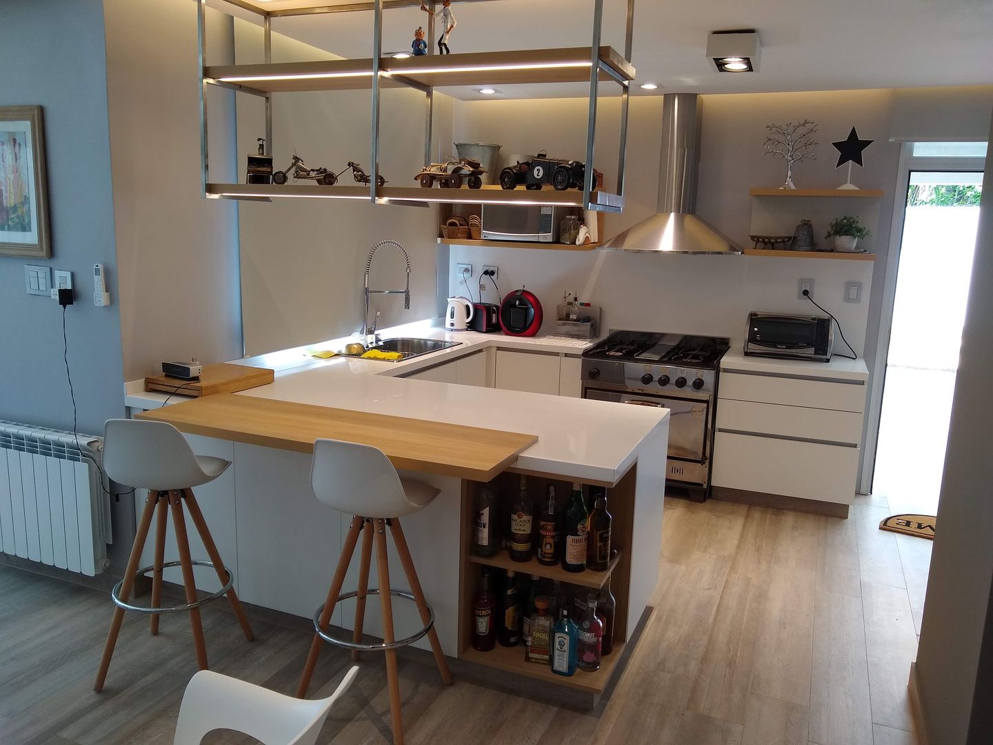 Cocina Blanca MOBILFE Cocinas equipadas Madera Acabado en madera