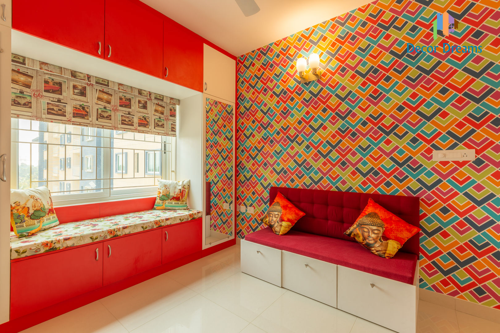 Brigade Meadows, 3 BHK—Dr. Usha & Dr. Mohan, DECOR DREAMS DECOR DREAMS Dormitorios pequeños