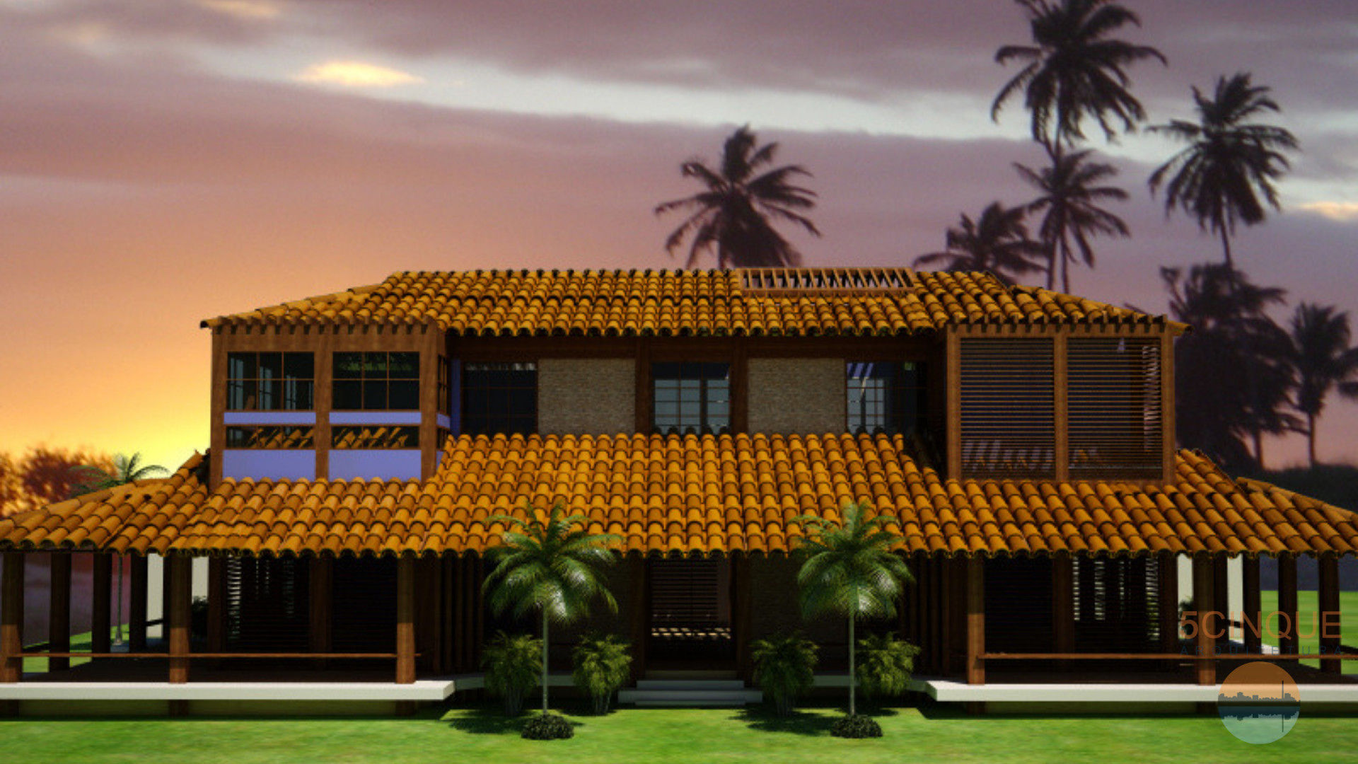 Casa de Praia com Iluminação Natural, 5CINQUE ARQUITETURA LTDA 5CINQUE ARQUITETURA LTDA Tropical style houses