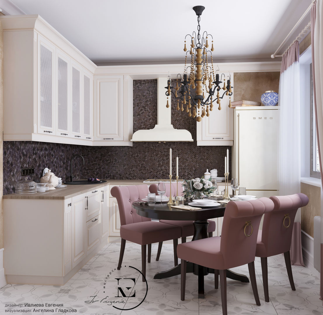 Ар-деко на Славянском бульваре., IvE-Interior IvE-Interior Built-in kitchens