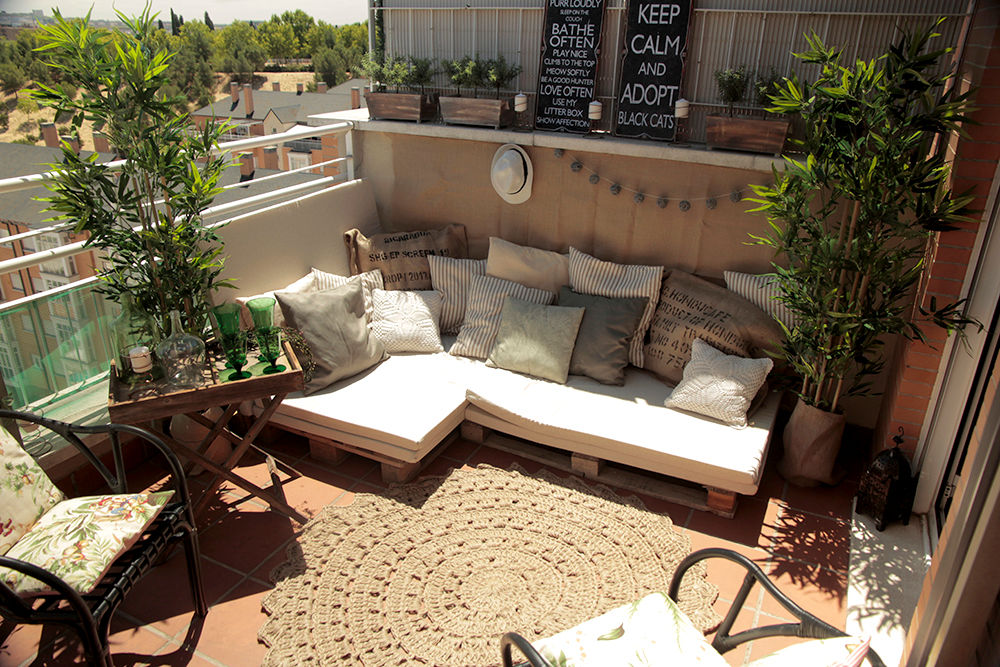 LA TERRAZA DE LUIS, KELE voy a hacer KELE voy a hacer Balcone, Veranda & Terrazza in stile mediterraneo