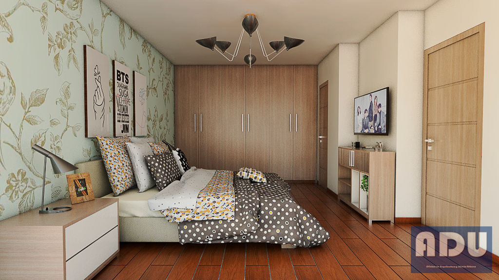 Visualización de Espacios Arquitectónicos, ADU ARQUITECTOS ADU ARQUITECTOS Modern style bedroom Wood Wood effect