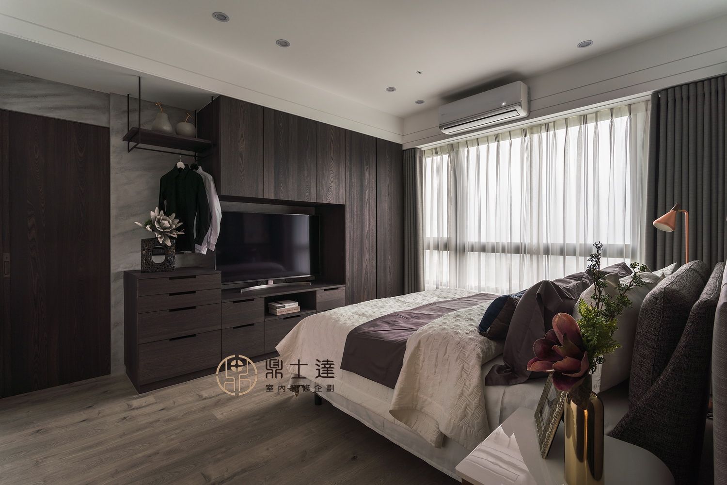 開創多元功能新觀點 鼎士達室內裝修企劃 Modern style bedroom Wood-Plastic Composite