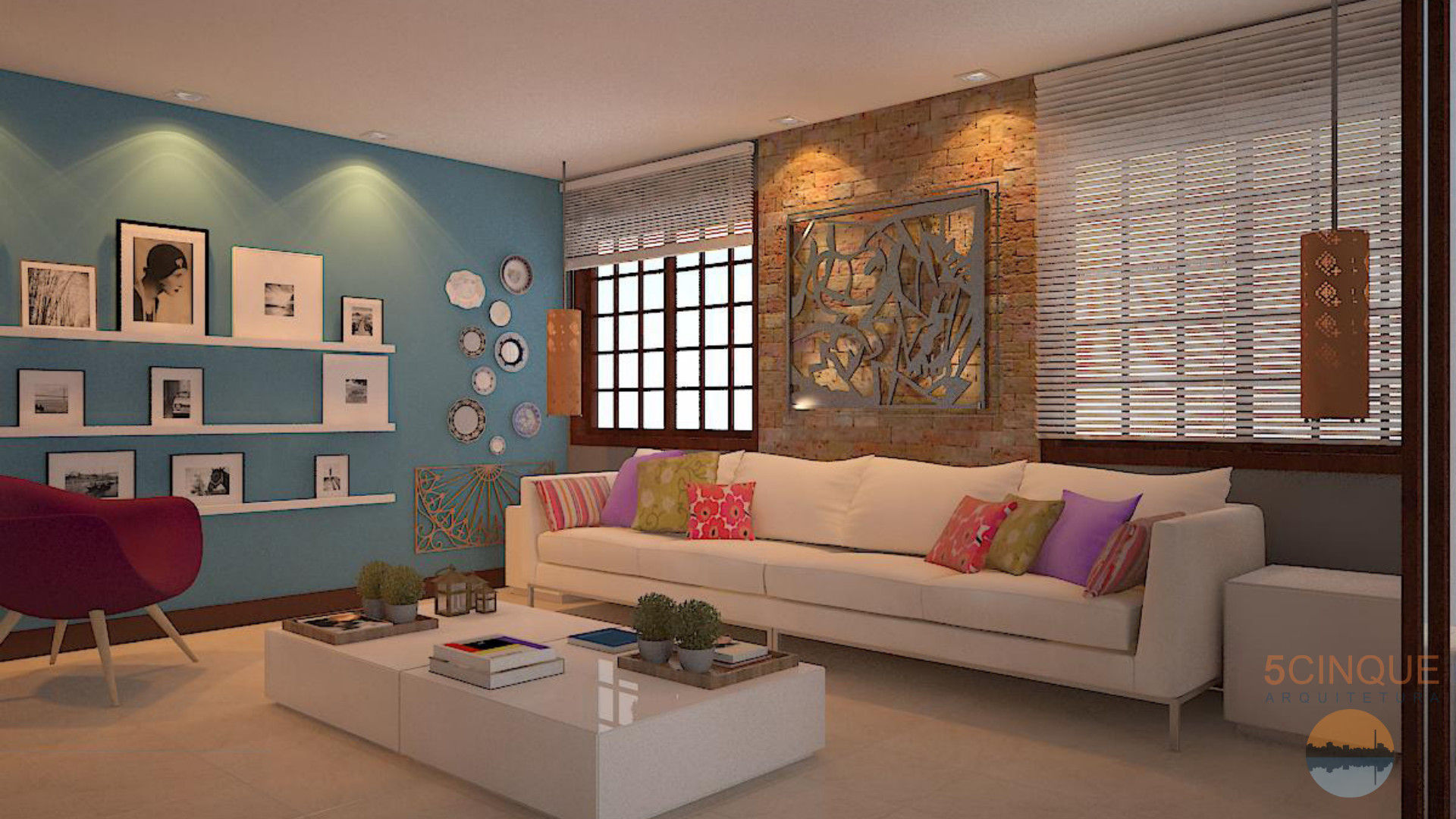 Decorar uma grande residência sem obras, 5CINQUE ARQUITETURA LTDA 5CINQUE ARQUITETURA LTDA Living room