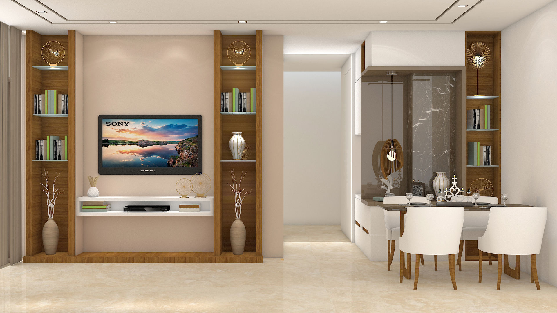 3bhk @ ALTA MONTE OMKAR , Midas Dezign Midas Dezign Modern living room