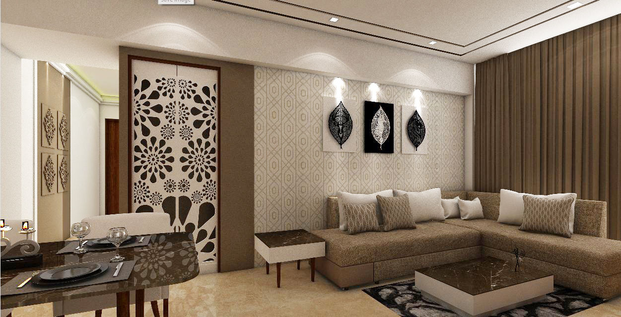 3bhk @ ALTA MONTE OMKAR , Midas Dezign Midas Dezign Nowoczesny salon