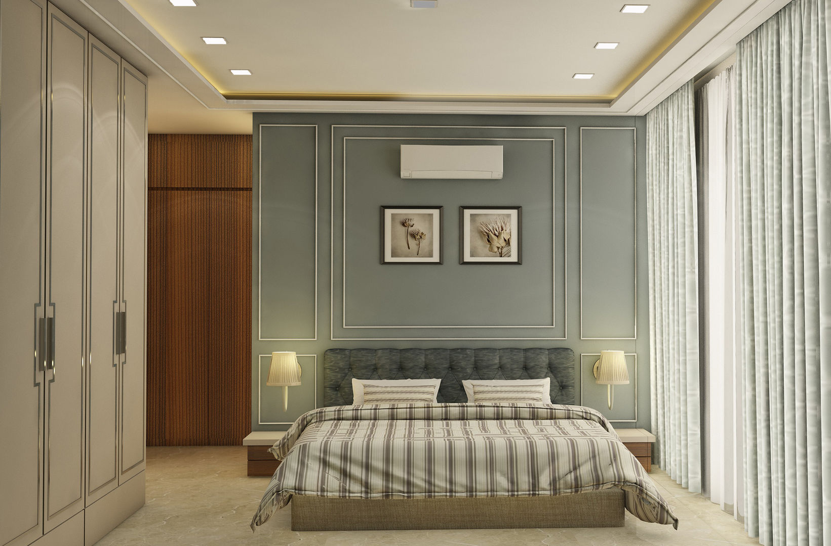 3BHK @ OBEROI ESQUIRE, Midas Dezign Midas Dezign Classic style bedroom