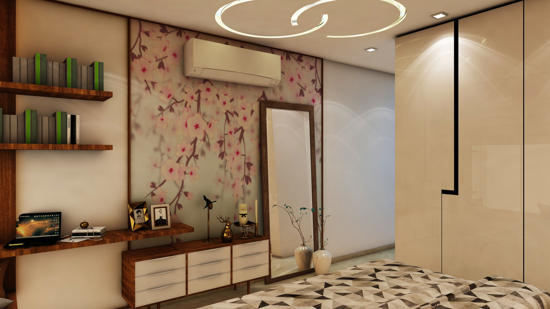 3BHK @ OBEROI ESQUIRE, Midas Dezign Midas Dezign Bedroom