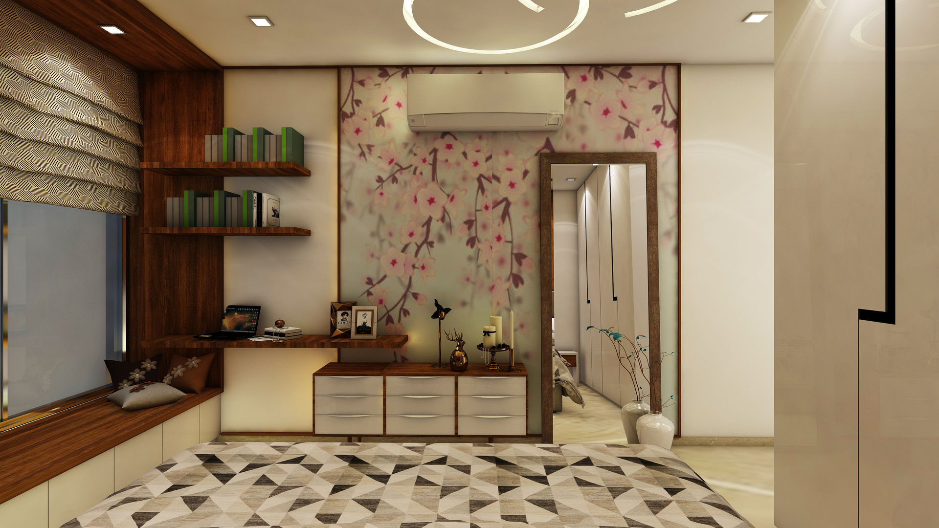 3BHK @ OBEROI ESQUIRE, Midas Dezign Midas Dezign غرفة نوم