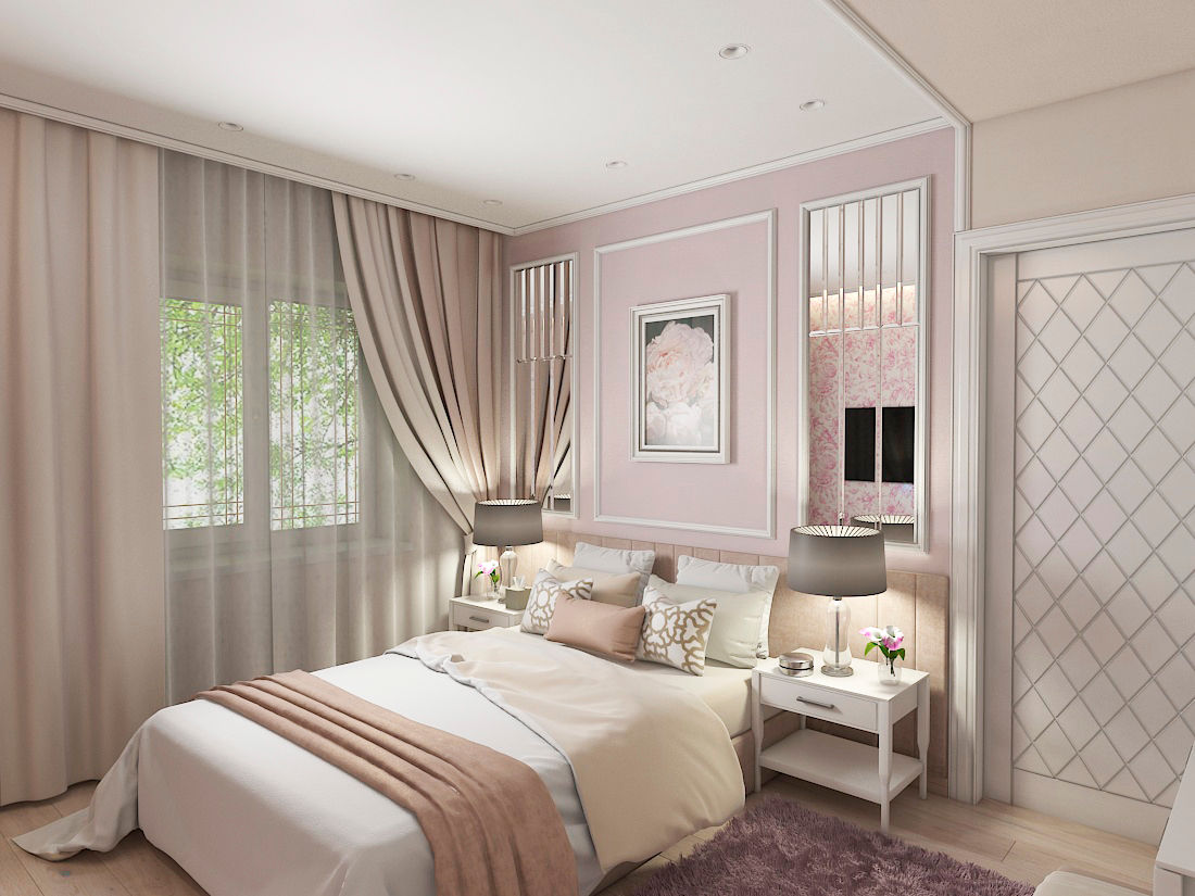 Совмещение классики и современности, #martynovadesign #martynovadesign Bedroom