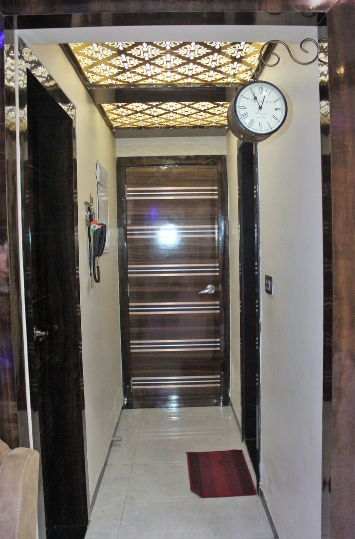 2.5 BHK Casa Rio,Palava, Dombivali., VR Interior Designerss VR Interior Designerss Modern Corridor, Hallway and Staircase