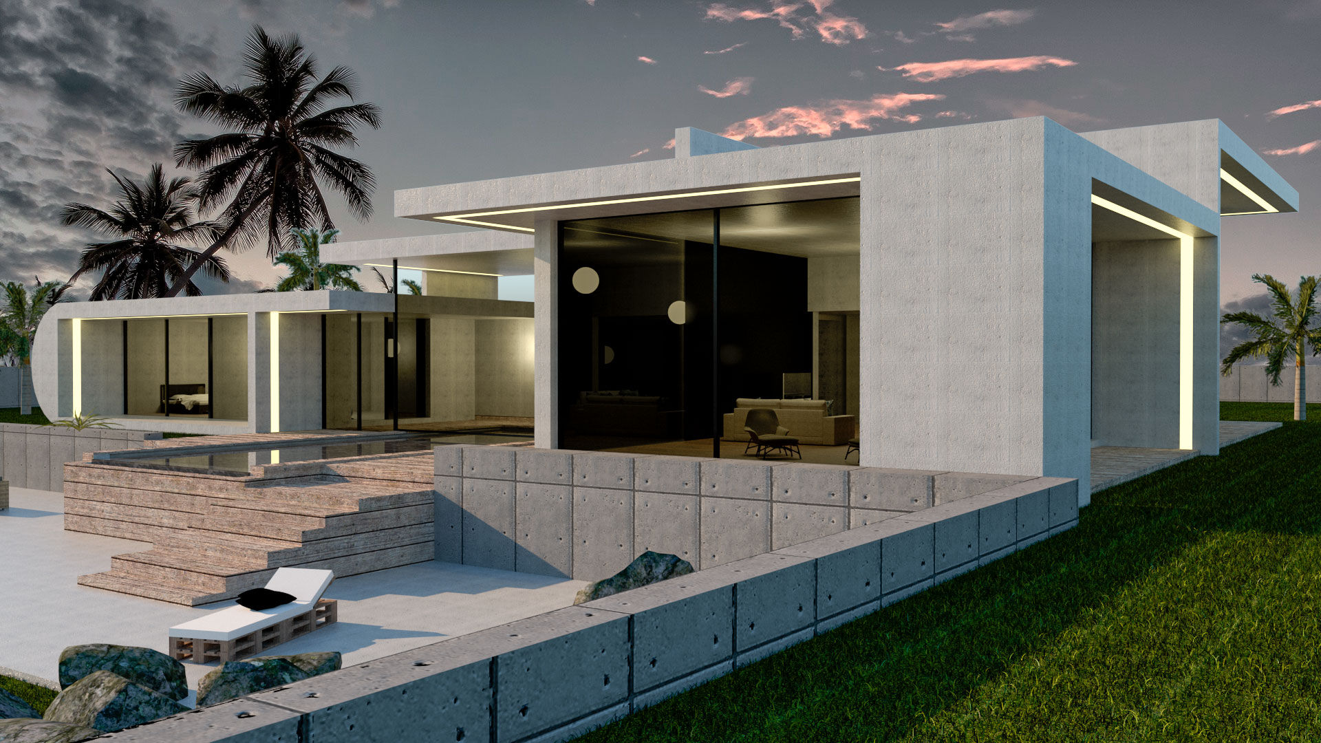 Casa de hormigón en Madrid modelo Marbella Cristalera Salón Trenta Casas Prefabricadas de Hormigón en Madrid Casas prefabricadas Concreto