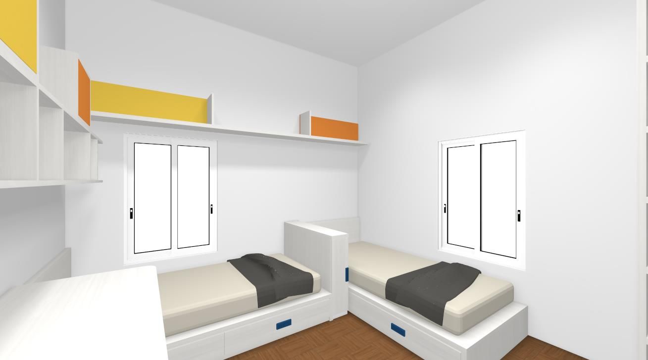 Uno spazio per due, Spaziojunior Spaziojunior Habitaciones juveniles