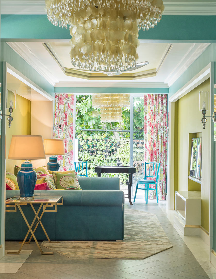 Chinoiserie Media Room by Design Intervention Design Intervention Media room