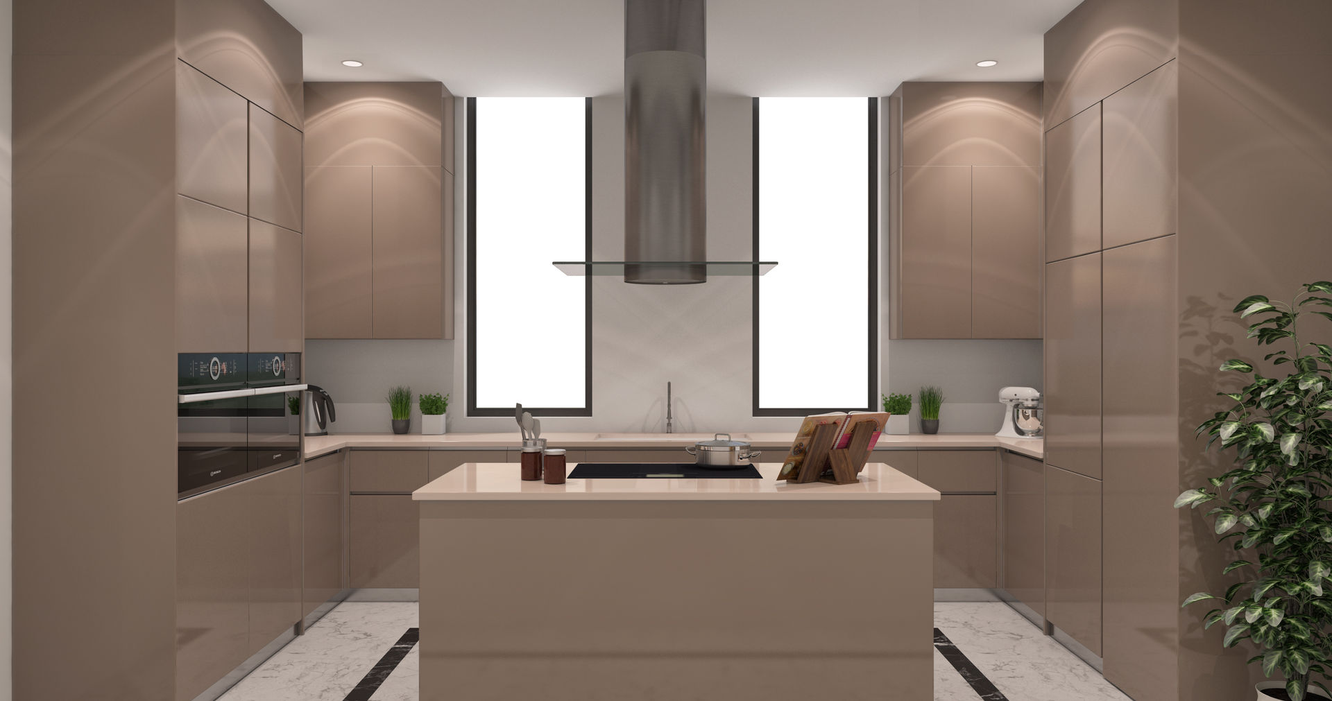 homify Built-in kitchens Wood Wood effect