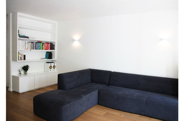 Lounge Metaphor Design Living room Engineered Wood Transparent Modular Furniture,Lounge,Bookshelf,Oak Floor