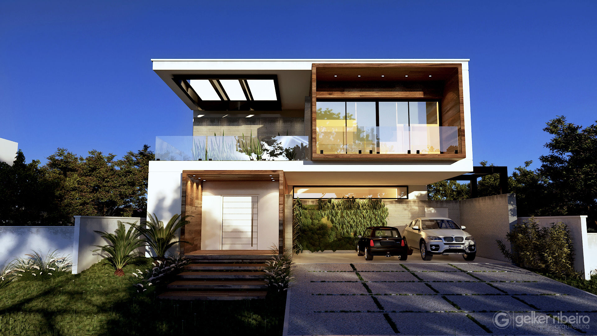 Casa Contemporânea – Casa BM, Gelker Ribeiro Arquitetura | Arquiteto Rio de Janeiro Gelker Ribeiro Arquitetura | Arquiteto Rio de Janeiro Terrace house Wood Wood effect