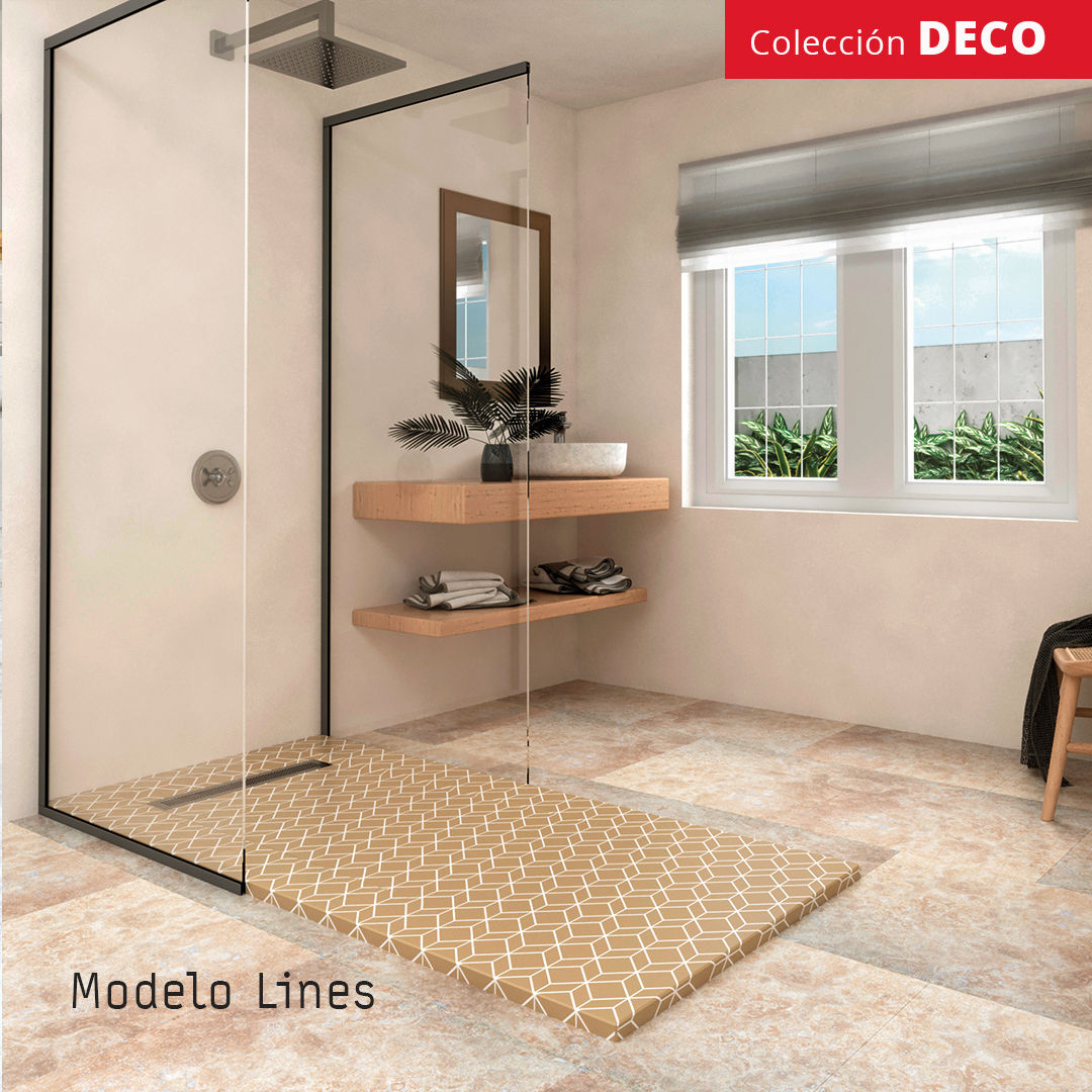 Modelo Lines Bosnor, S.L. Espacios comerciales platos de ducha,diseño baños,deco,lines,solidaurface,bosnor,Hoteles