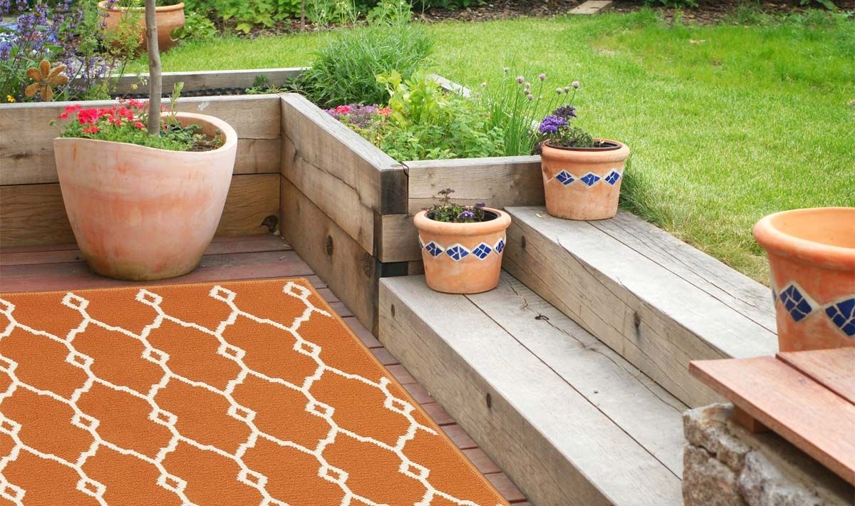 Tappeti Indoor/Outdoor: colori e fantasie Vitaminic, Webtappeti Webtappeti Eclectic style garden Synthetic Brown Accessories & decoration