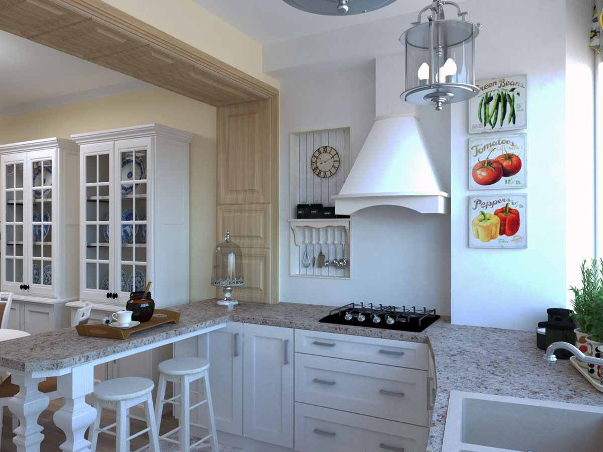 homify Dapur kecil Kayu Wood effect