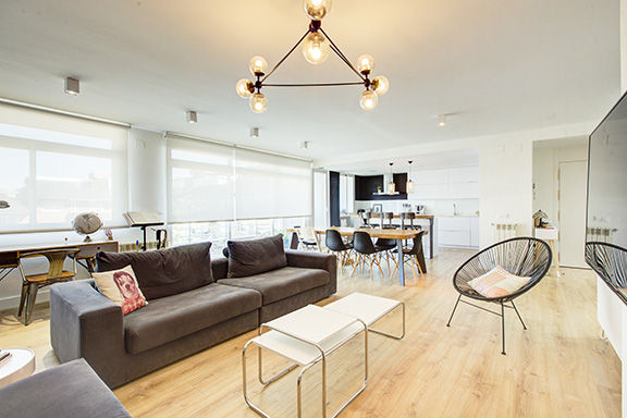 El Grandioso Rediseño de una Casa Estilo Escandinavo con Decoración Industrial , Decorando tu espacio - interiorismo y reforma integral en Madrid. Decorando tu espacio - interiorismo y reforma integral en Madrid. Living room