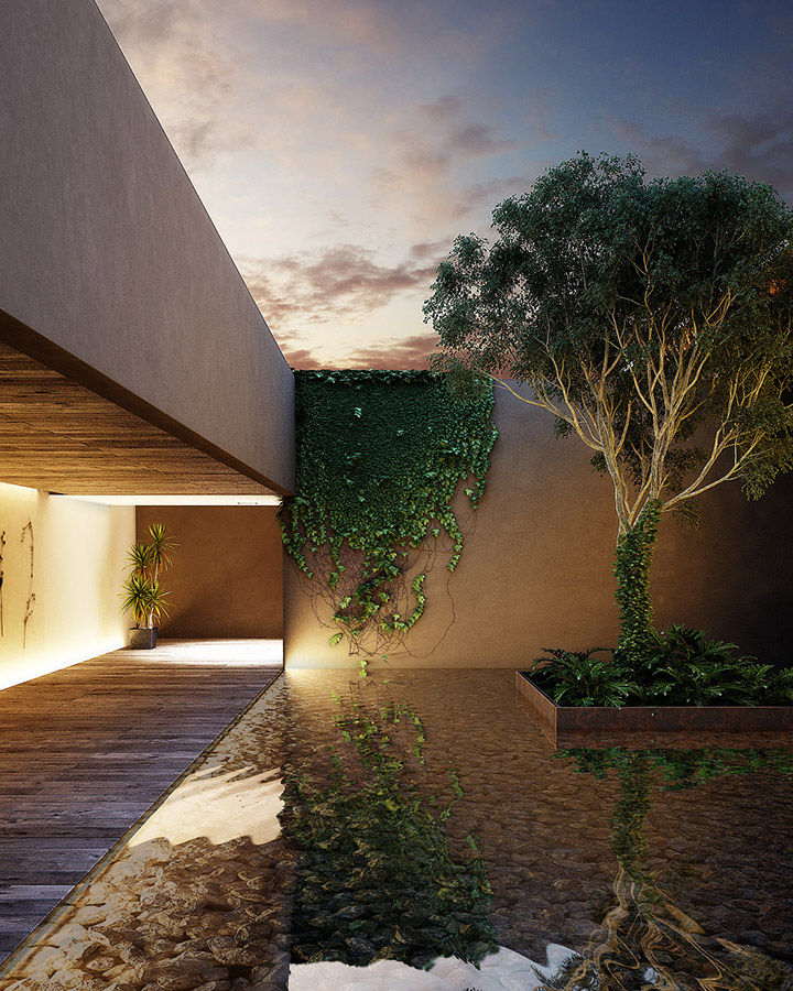 Patio M, Maquita Arquitectos Maquita Arquitectos สวน