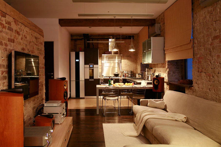 Жизнь в стиле LOFT, Irina Yakushina Irina Yakushina Living room