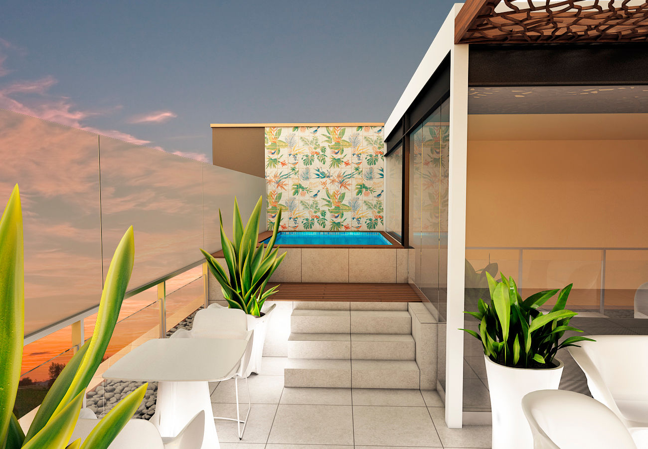 TERRAZA , Luis Escobar Interiorismo Luis Escobar Interiorismo モダンデザインの テラス