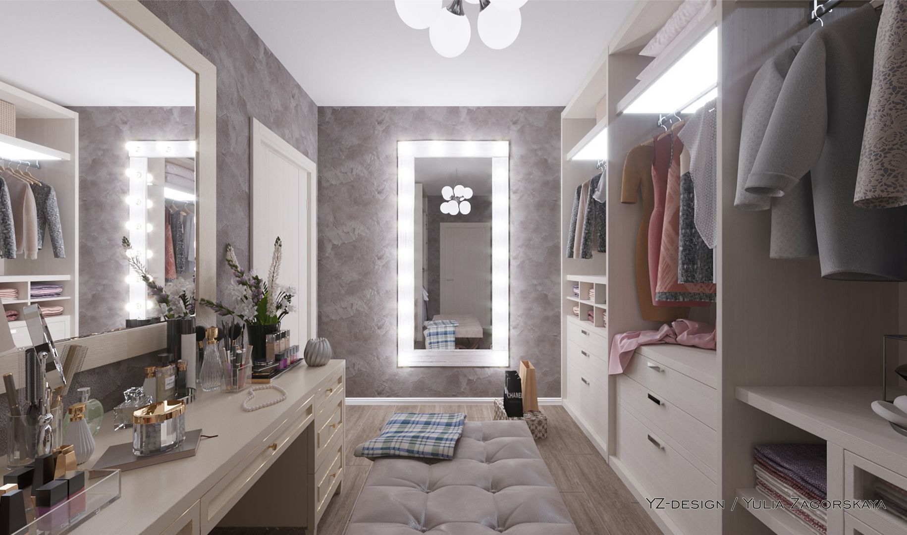 Гардеробная, YZ-design YZ-design Closets Chipboard