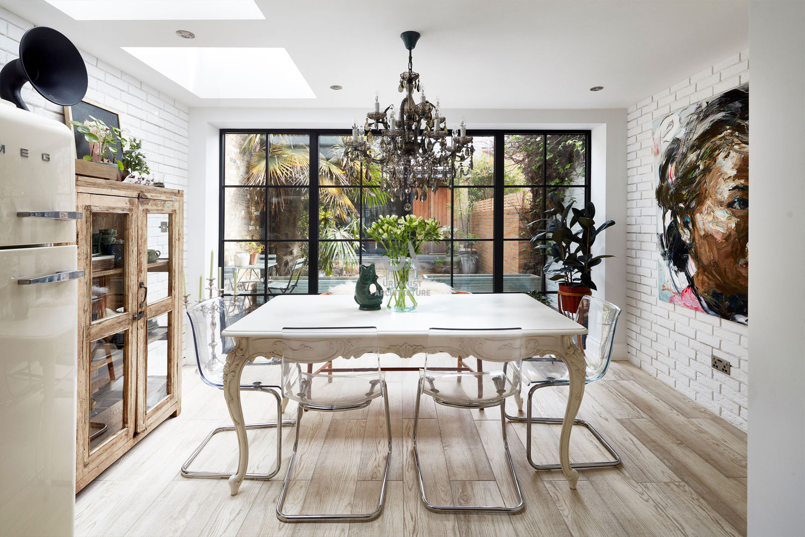 Home Extension Urbanist Architecture Salones modernos Madera Acabado en madera house extension,dining room