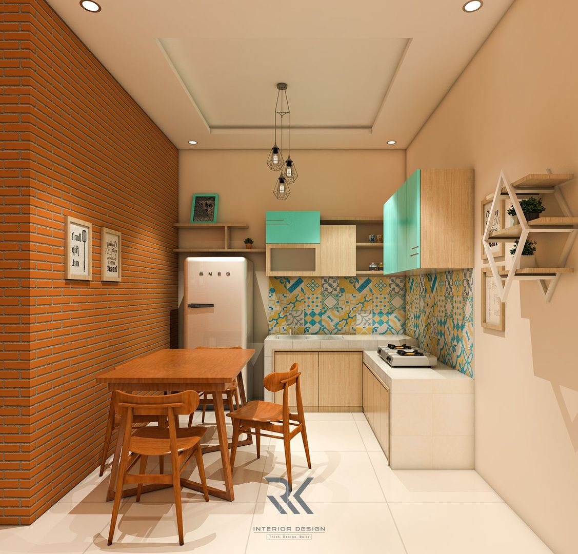 Desain Dapur Mr. Ruli - Kutoarjo, RK Interior Design RK Interior Design مطابخ صغيرة