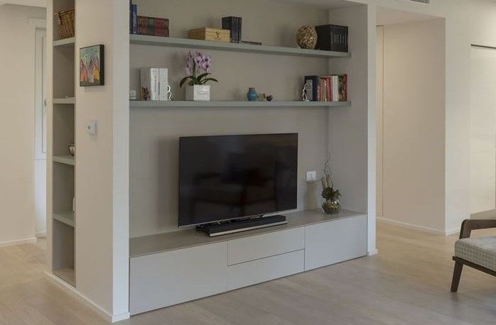 tv unit in living room decorMyPlace Modern living room Plywood