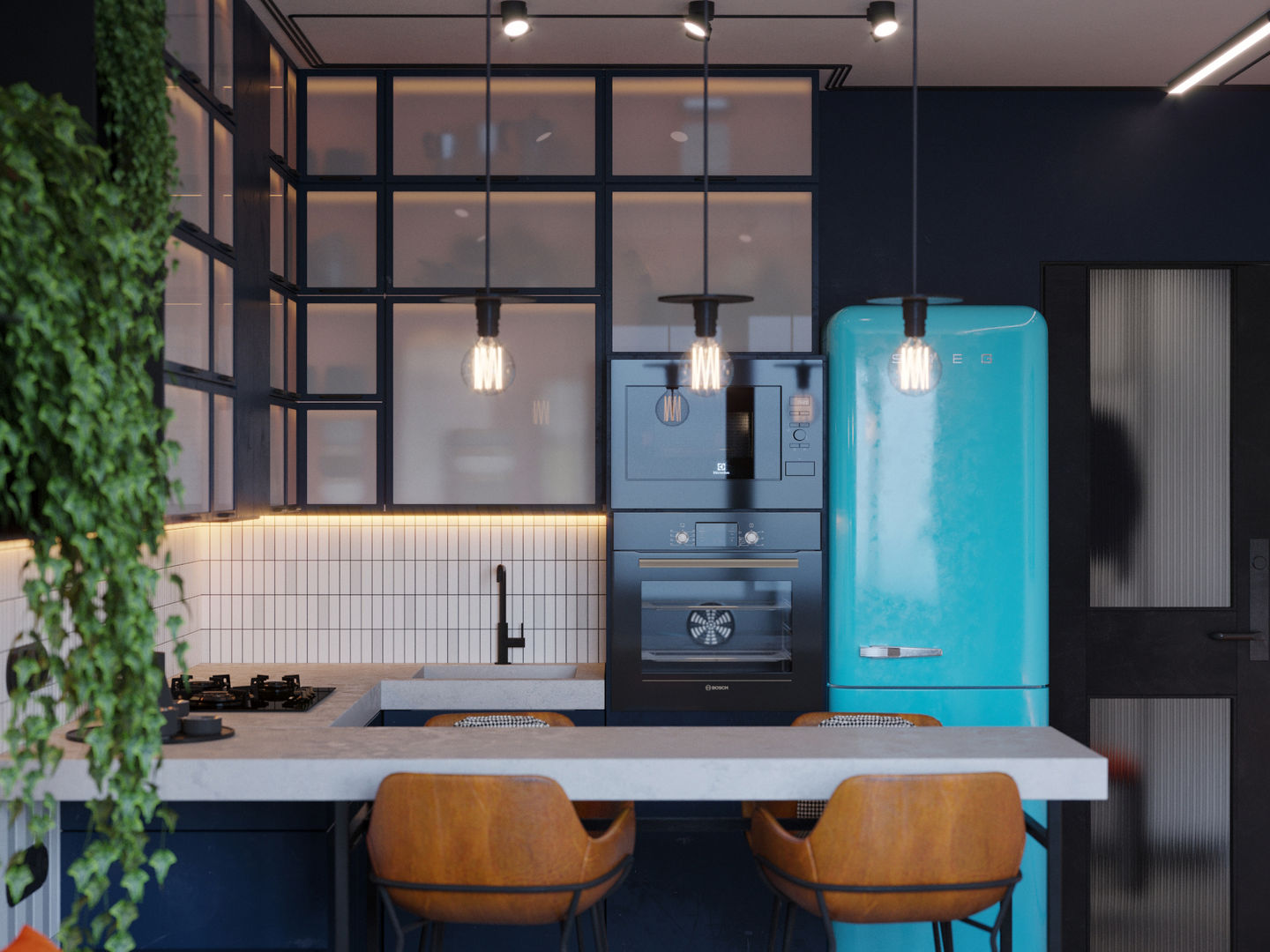 Апартаменты Loft & Wood, Suiten7 Suiten7 Cocinas de estilo industrial