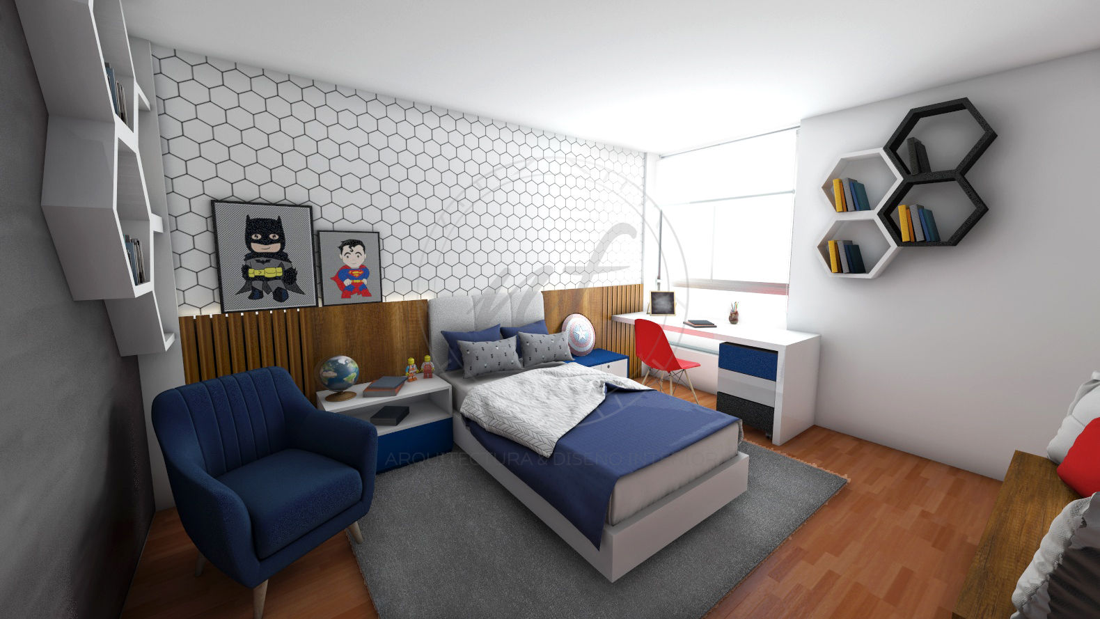 PROYECTO ARREDONDO, NF Diseño de Interiores NF Diseño de Interiores Camera da letto moderna